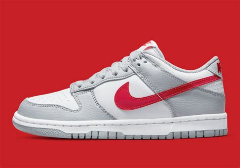 grey white red nike dunks|nike dunks low women grey.